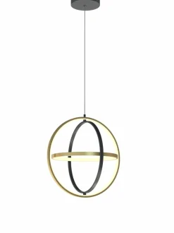 Sklep Kaja Nowoczesna, czarno-złota lampa wisząca LED WF 6048-0110 LORIA | Kaja Store