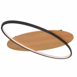 Sklep Kaja Nowoczesna, drewniana lampa sufitowa LED PLF-93439-12W-WO PORASO | Kaja Best