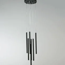 Sklep Kaja Nowoczesna lampa do stylowego salonu LP-894/7P BK z serii LUNGO | Kaja Sale