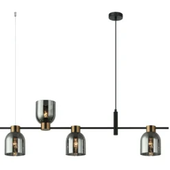 Sklep Kaja Nowoczesna lampa nad stół PND-66892-4-BK-SG z serii SERVIO | Kaja Best