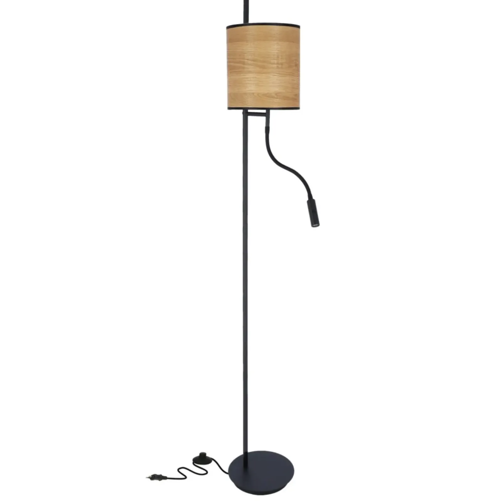Sklep Kaja Nowoczesna lampa podłogowa, dwa światła 51-25395 ZETA | Kaja* Lampy Podłogowe Z Abażurem|Tradycyjne Lampy Podłogowe