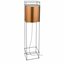 Sklep Kaja Nowoczesna lampa podłogowa - miedź 190cm ANT 9534 PAA | Kaja* Lampy Podłogowe Z Abażurem