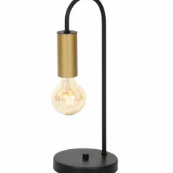 Sklep Kaja Nowoczesna lampa stołowa ze złotą oprawką LX 0508 z serii LOPPE | Kaja* Nowoczesne Lampki Stołowe