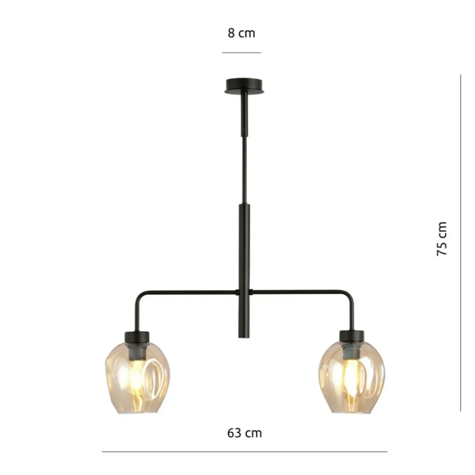 Sklep Kaja Nowoczesna lampa sufitowa do kuchni 1165/2 LUKKA | Kaja Oświetlenie Shop