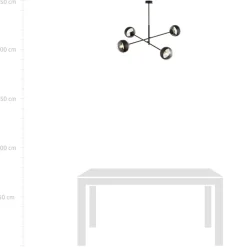 Sklep Kaja Nowoczesna lampa sufitowa z kloszami 1168/4 LINEAR | Kaja Oświetlenie Best Sale
