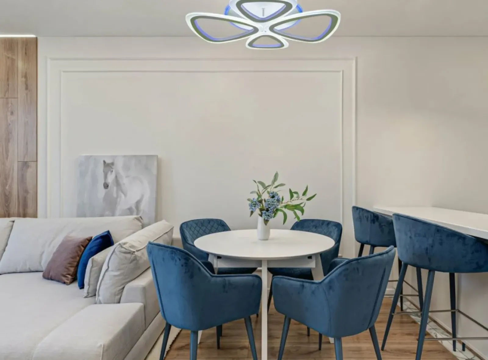 Sklep Kaja Nowoczesna lampa sufitowa do salonu DRS2013WH z serii OSLO Discount
