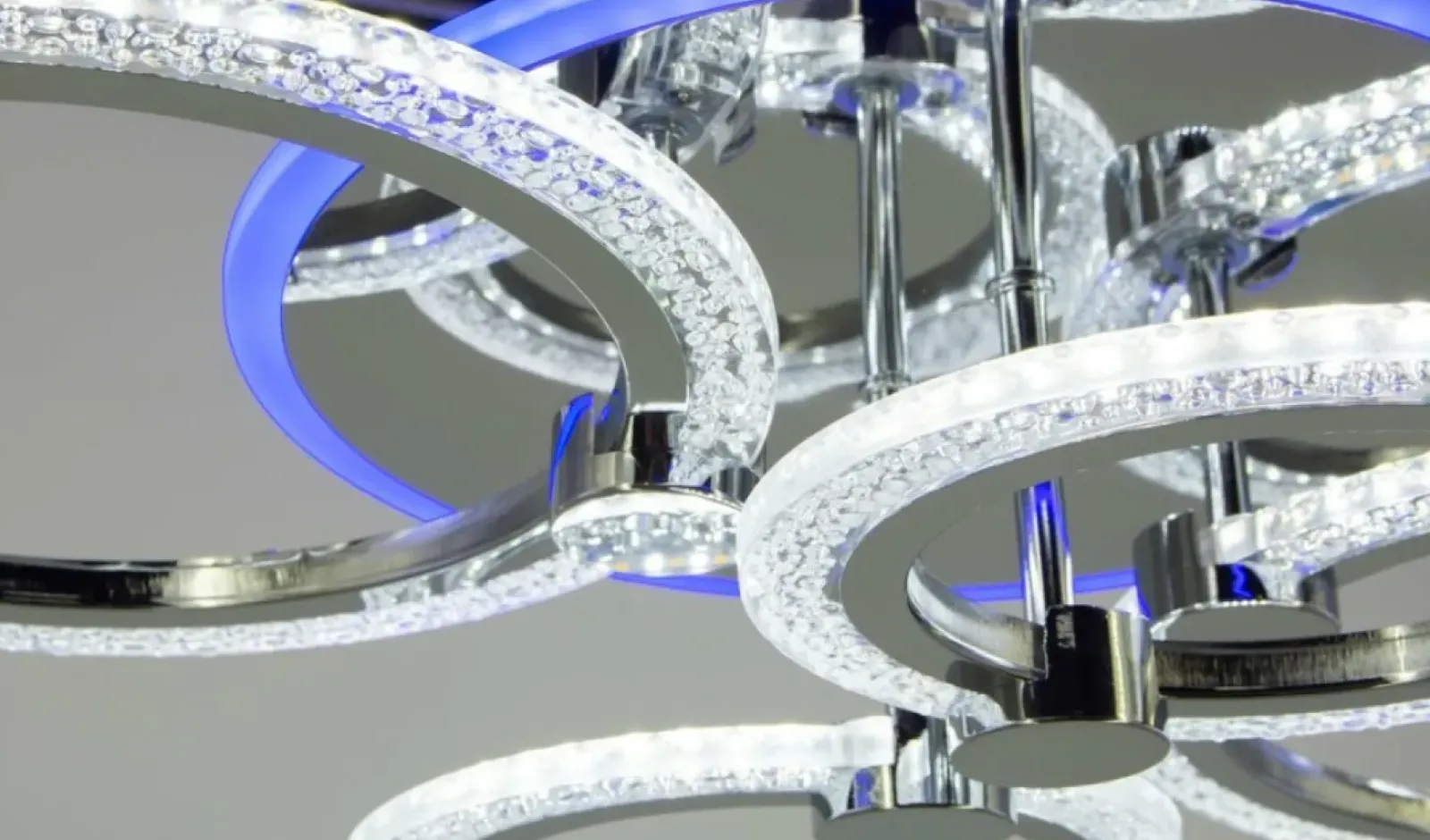 Sklep Kaja Nowoczesna lampa sufitowa z pilotem w zestawie DRS2032 z serii RING chrom Best Sale
