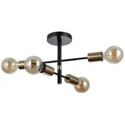 Sklep Kaja Nowoczesna lampa sufitowa bez kloszy PND-4025-4-BL-HBR z serii PIANSI Online