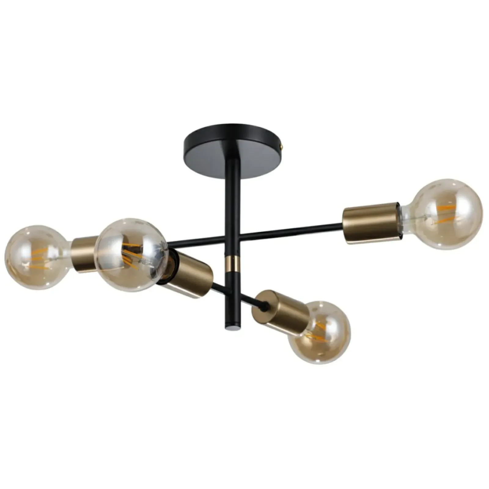 Sklep Kaja Nowoczesna lampa sufitowa bez kloszy PND-4025-4-BL-HBR z serii PIANSI Online
