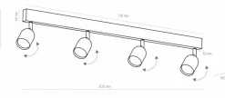 Sklep Kaja Nowoczesna lampa sufitowa w formie listwy TK 1009 TOP | Kaja Cheap