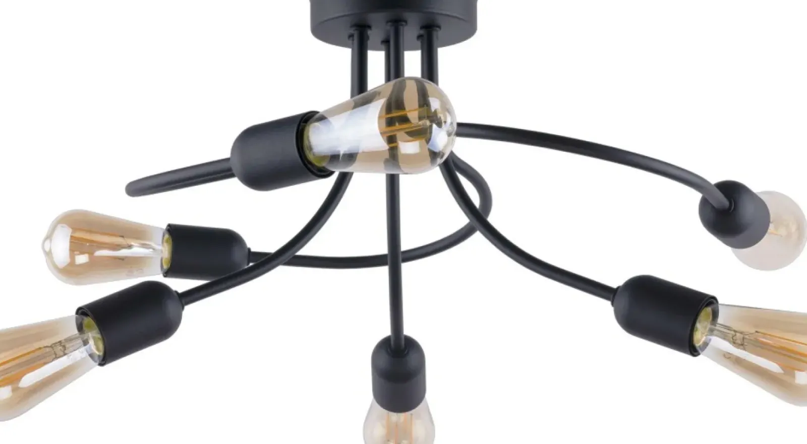 Sklep Kaja Nowoczesna lampa sufitowa do salonu TK 2584 FADO | Kaja Oświetlenie czarny Flash Sale