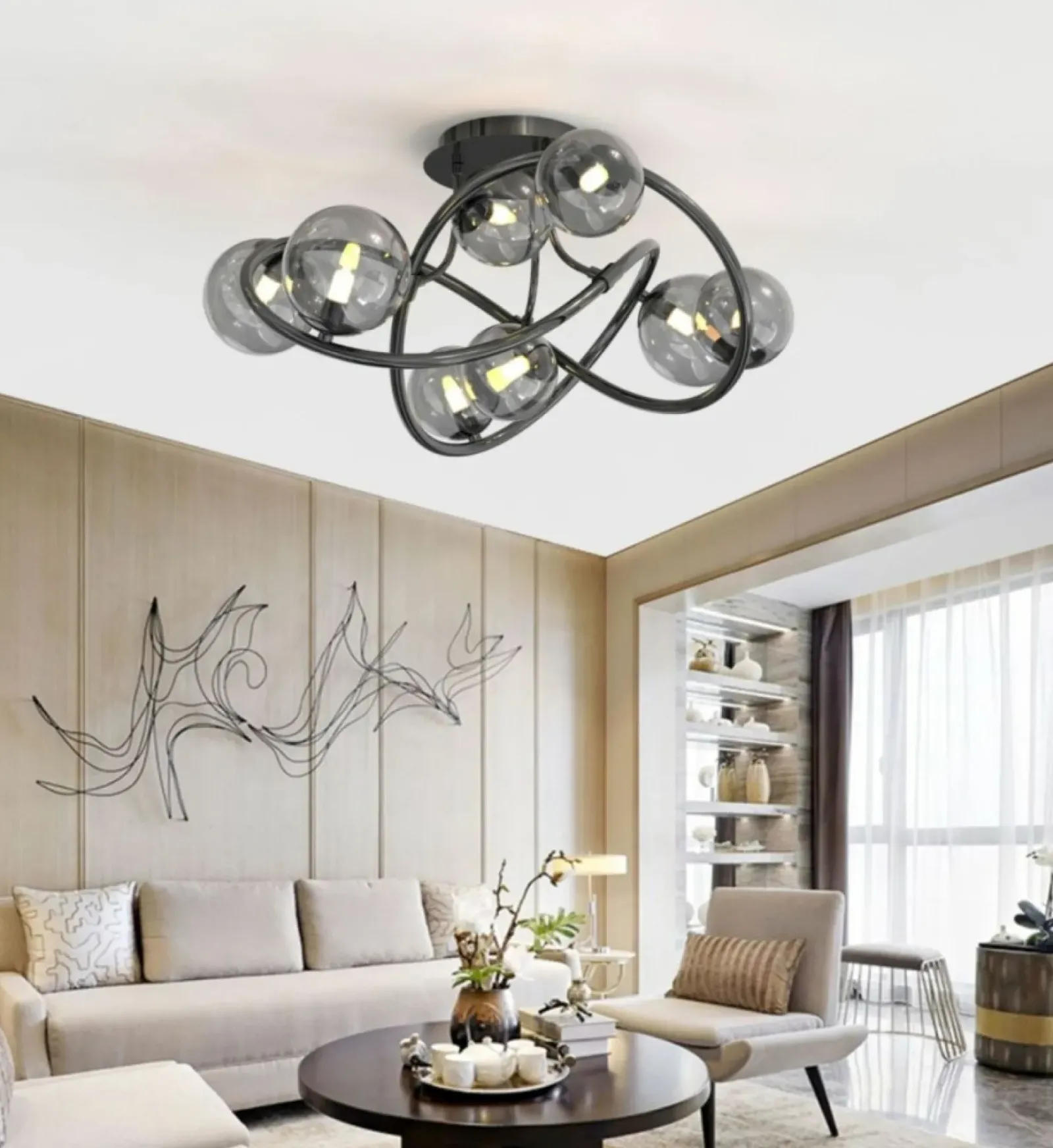 Sklep Kaja Nowoczesna lampa sufitowa do salonu WF 9014-805 NANCY | Kaja Shop