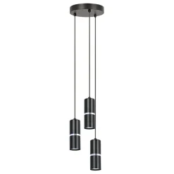 Sklep Kaja Nowoczesna lampa wisząca, czarno-srebrne tuby K-5247 z serii VESTA Shop