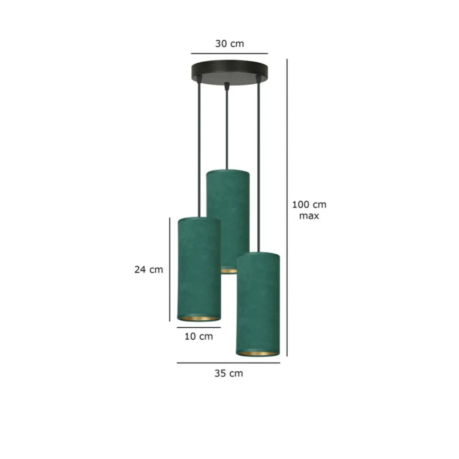 Sklep Kaja Nowoczesna lampa wisząca do sypialni 1058/3PREM BENTE PREMIUM | Kaja Store