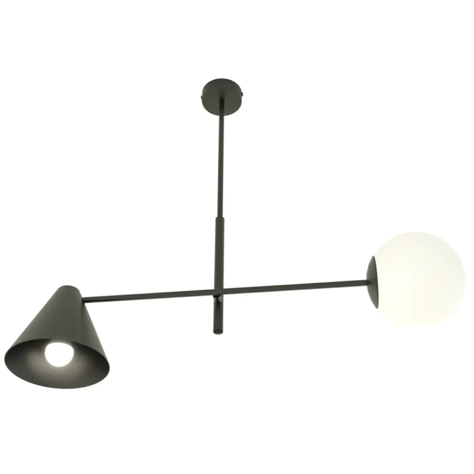Sklep Kaja Nowoczesna lampa wisząca do kuchni 1347/2 HERMES 2 BLACK | Kaja Sale