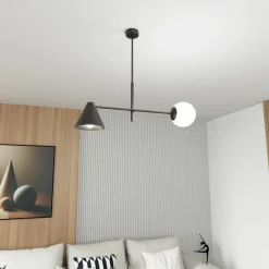 Sklep Kaja Nowoczesna lampa wisząca do kuchni 1347/2 HERMES 2 BLACK | Kaja Sale
