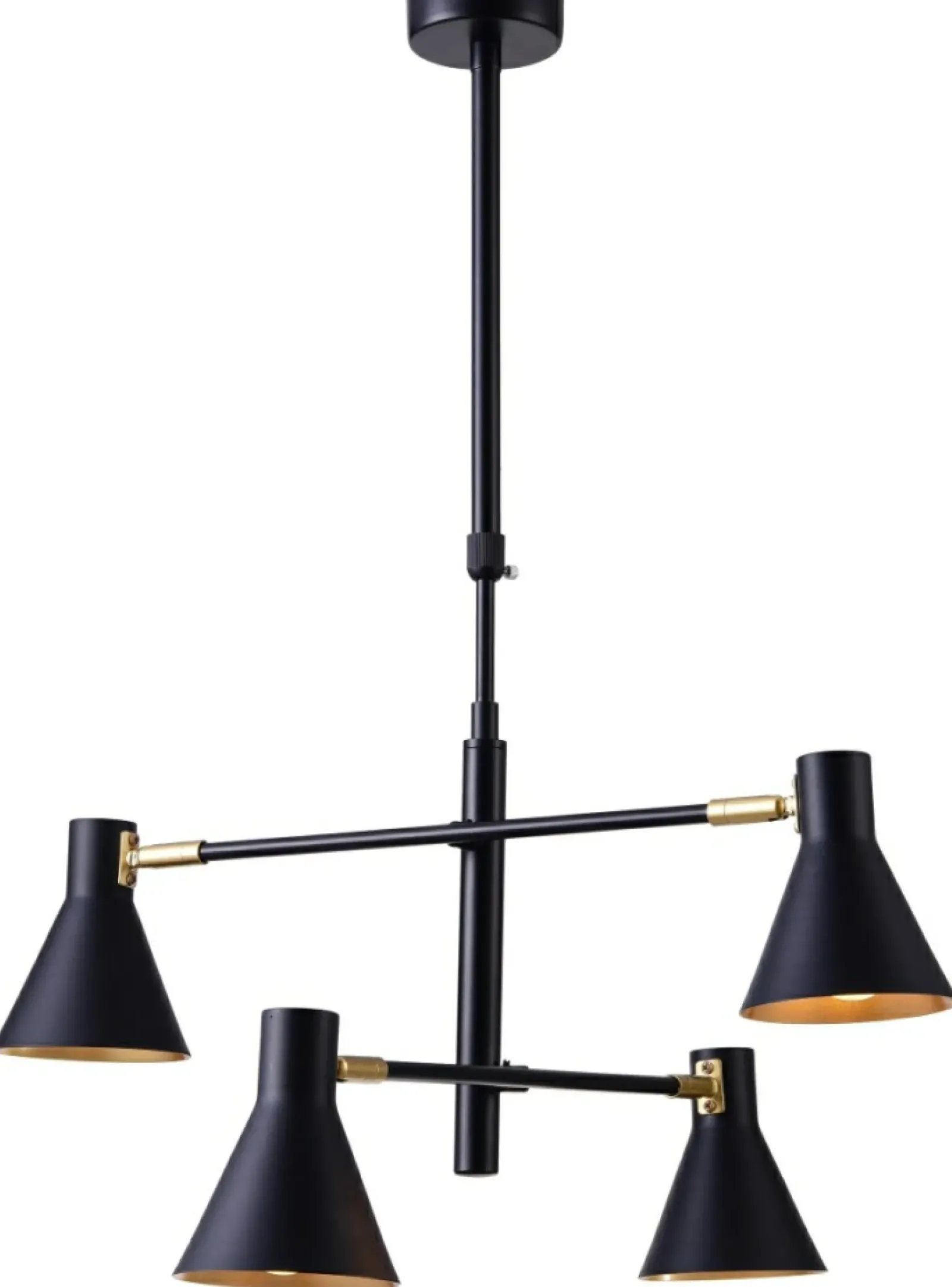 Sklep Kaja Nowoczesna lampa wisząca do salonu loft 34-72689 LESS | Kaja czarny New