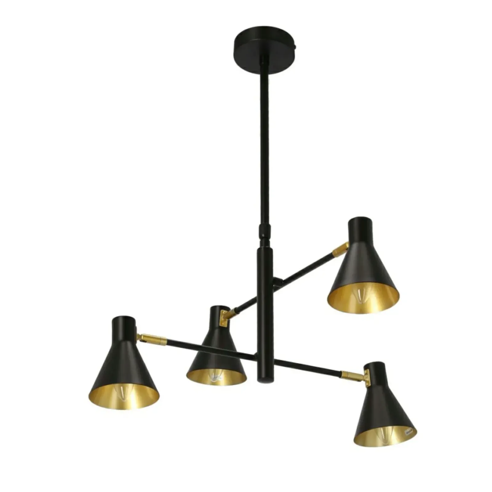 Sklep Kaja Nowoczesna lampa wisząca do salonu loft 34-72689 LESS | Kaja czarny New