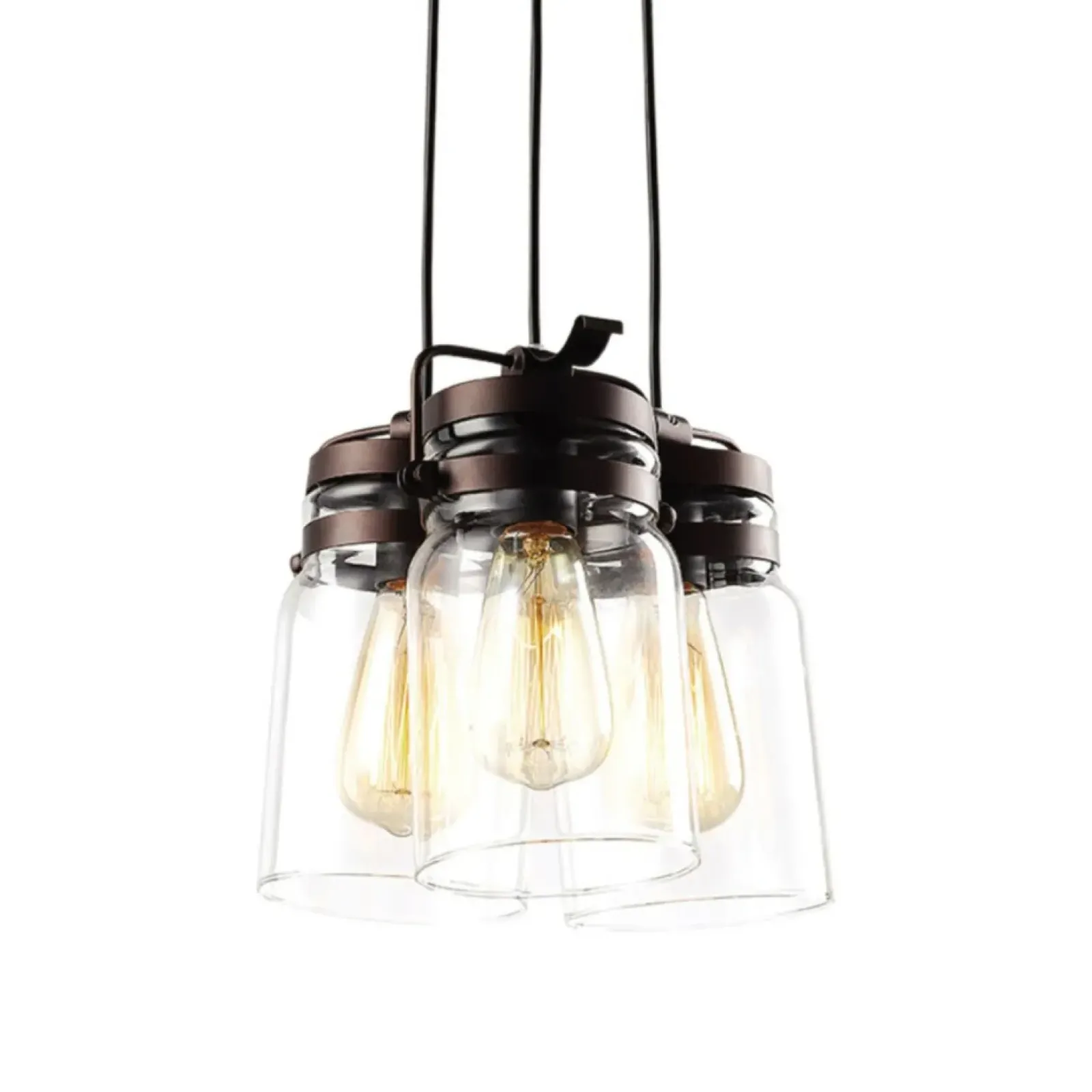 Sklep Kaja Nowoczesna lampa wisząca, do kuchni K-8004-3 RAVEN | Kaja Oświetlenie brąz Cheap