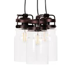 Sklep Kaja Nowoczesna lampa wisząca, do kuchni K-8004-3 RAVEN | Kaja Oświetlenie brąz Cheap
