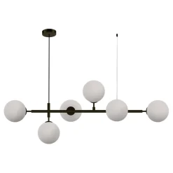 Sklep Kaja Nowoczesna lampa wisząca do jadalni LP-005/6P BK/WH z serii ALISA Cheap