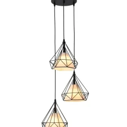 Sklep Kaja Nowoczesna lampa wisząca do salonu LP-076/3P BK NOLA | Kaja Online