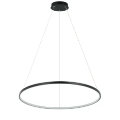 Sklep Kaja Nowoczesna lampa wisząca koło ⌀66cm LP-909/1P M BK CCT RING | Kaja Shop