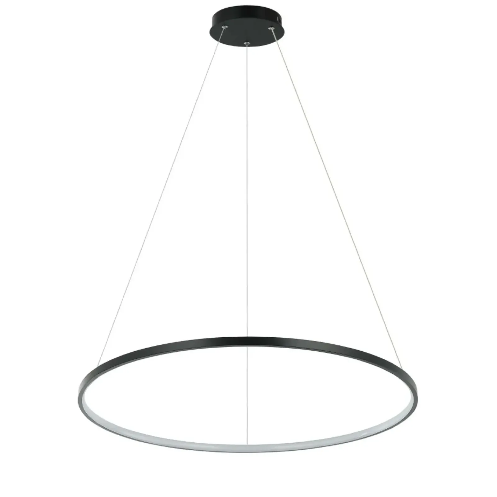 Sklep Kaja Nowoczesna lampa wisząca koło ⌀66cm LP-909/1P M BK CCT RING | Kaja Shop