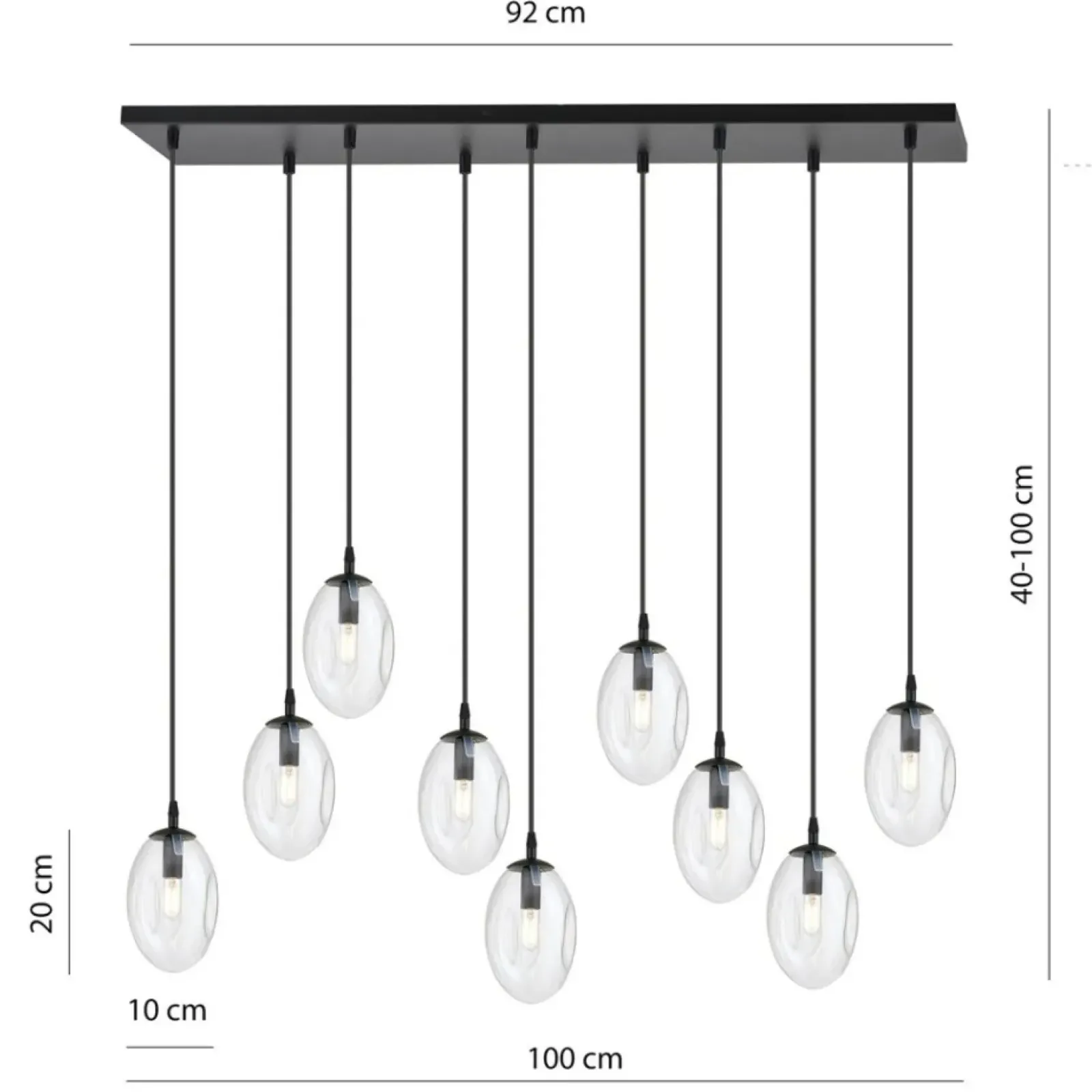 Sklep Kaja Nowoczesna lampa wisząca nad wyspę kuchenną 1265/9 z serii ASTRAL Discount
