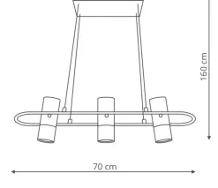 Sklep Kaja Nowoczesna lampa wisząca nad stół LP-1111/3P BOVINO | Kaja Oświetlenie Flash Sale