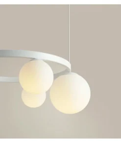 Sklep Kaja Nowoczesna lampa wisząca obręcz z kloszami 1099L_R z serii GARDA Zadzwońporabattel.783200183(8-16)/mailsklep@kaja.com.pl Shop