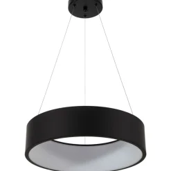 Sklep Kaja Nowoczesna lampa wisząca obręcz LP-622/1P BK MALAGA | Kaja Oświetlenie Shop