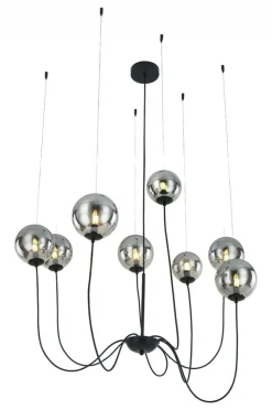 Sklep Kaja Nowoczesna lampa wisząca pająk z kloszami AZ2639 CONFLUX | Kaja chrom Flash Sale