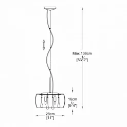 Sklep Kaja Nowoczesna lampa wisząca P0076-03E-F4FZ CRYSTAL| Kaja Oświetlenie Store