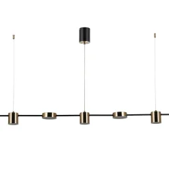 Sklep Kaja Nowoczesna lampa wisząca PND-16374-5-BK-4K REMDAL | Kaja Oświetlenie New
