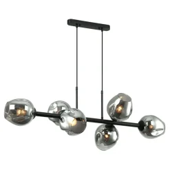 Sklep Kaja Nowoczesna lampa wisząca PND-30843-6 BK+SG BORGO | Kaja Oświetlenie Store