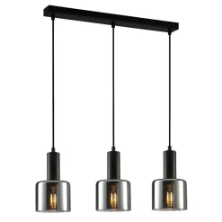 Sklep Kaja Nowoczesna lampa wisząca PND-65342-3-BK+SG SANTIA | Kaja Oświetlenie New