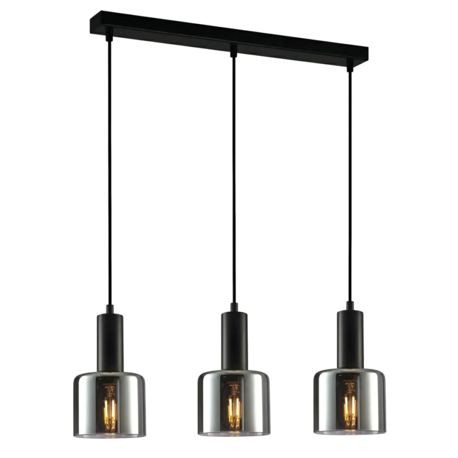 Sklep Kaja Nowoczesna lampa wisząca PND-65342-3-BK+SG SANTIA | Kaja Oświetlenie New