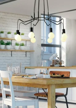 Sklep Kaja Nowoczesna lampa wisząca z przewodami 38-71057 BASSO | Kaja czarny Best Sale