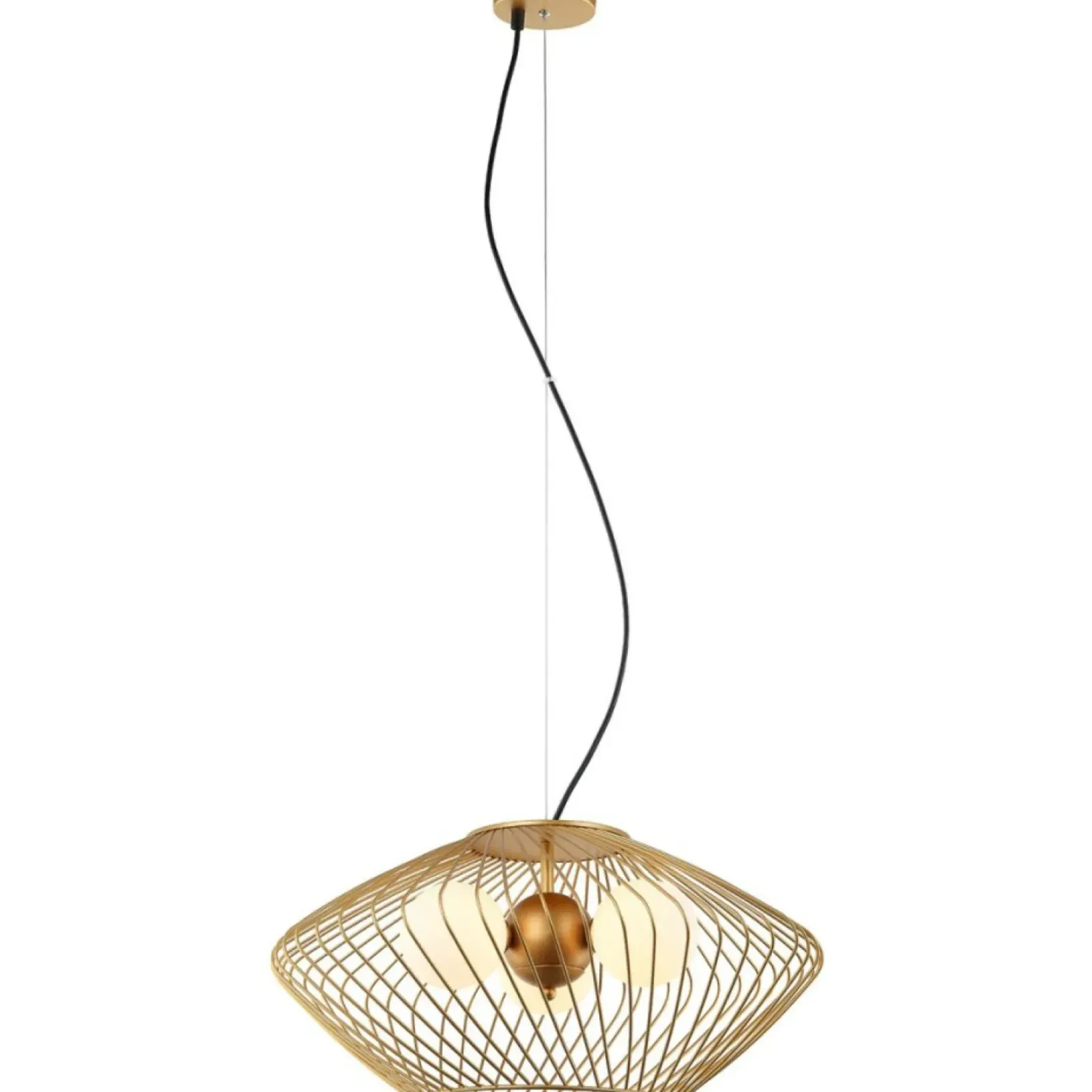 Sklep Kaja Nowoczesna lampa wisząca z drutu MDM-3845-3 GD ZENO | Kaja Oświetlenie Cheap