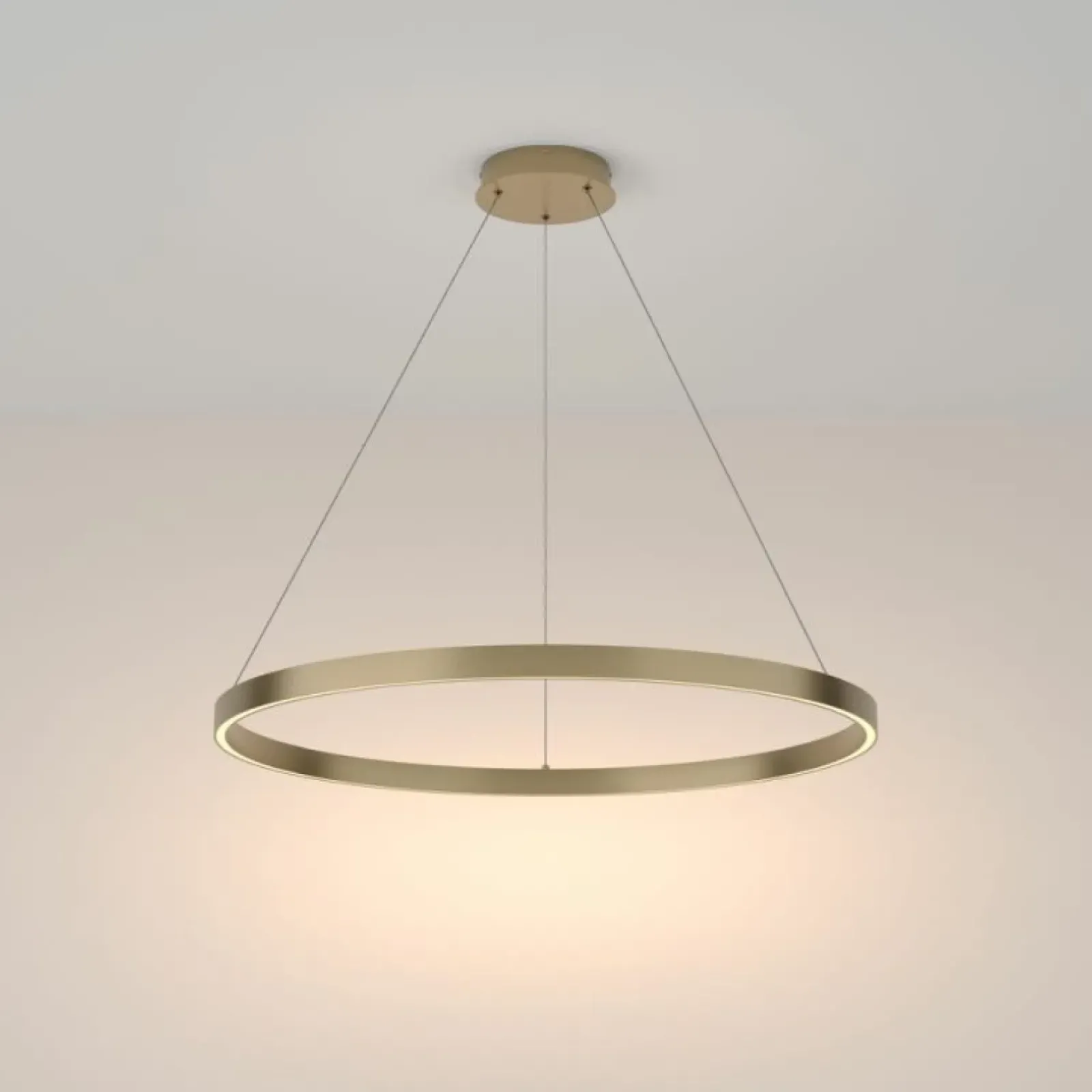 Sklep Kaja Nowoczesna lampa wisząca, złoty pierścień MOD058PL-L42BS3K z serii RIM Best Sale