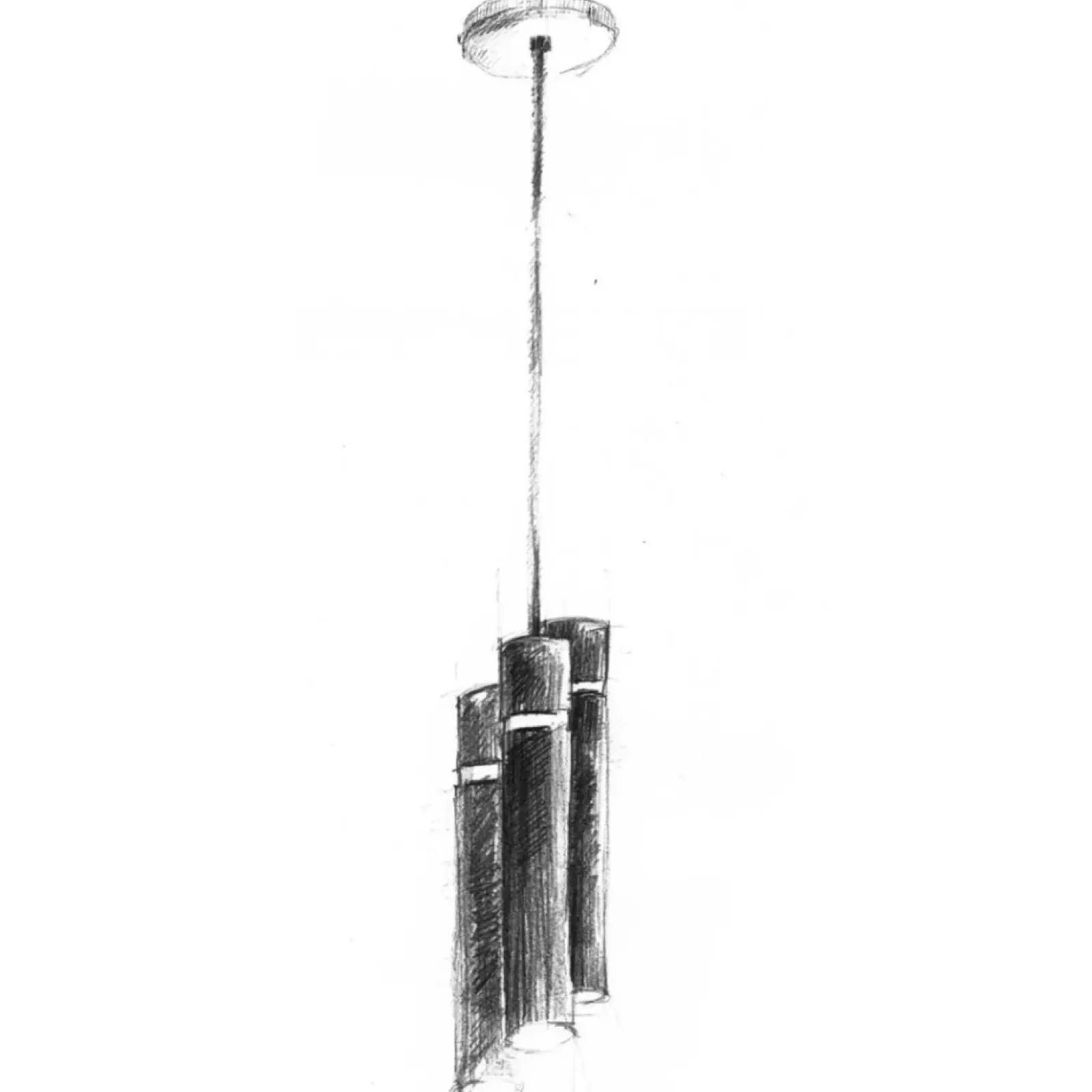 Sklep Kaja Nowoczesna lampa wisząca, złączone tuby MZ5003 LYNX | Kaja Oświetlenie Best