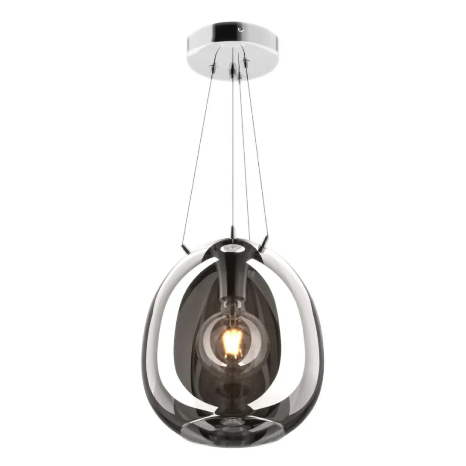 Sklep Kaja Nowoczesna lampa wisząca z dużym kloszem P19066B-D30 MOON | Kaja Cheap