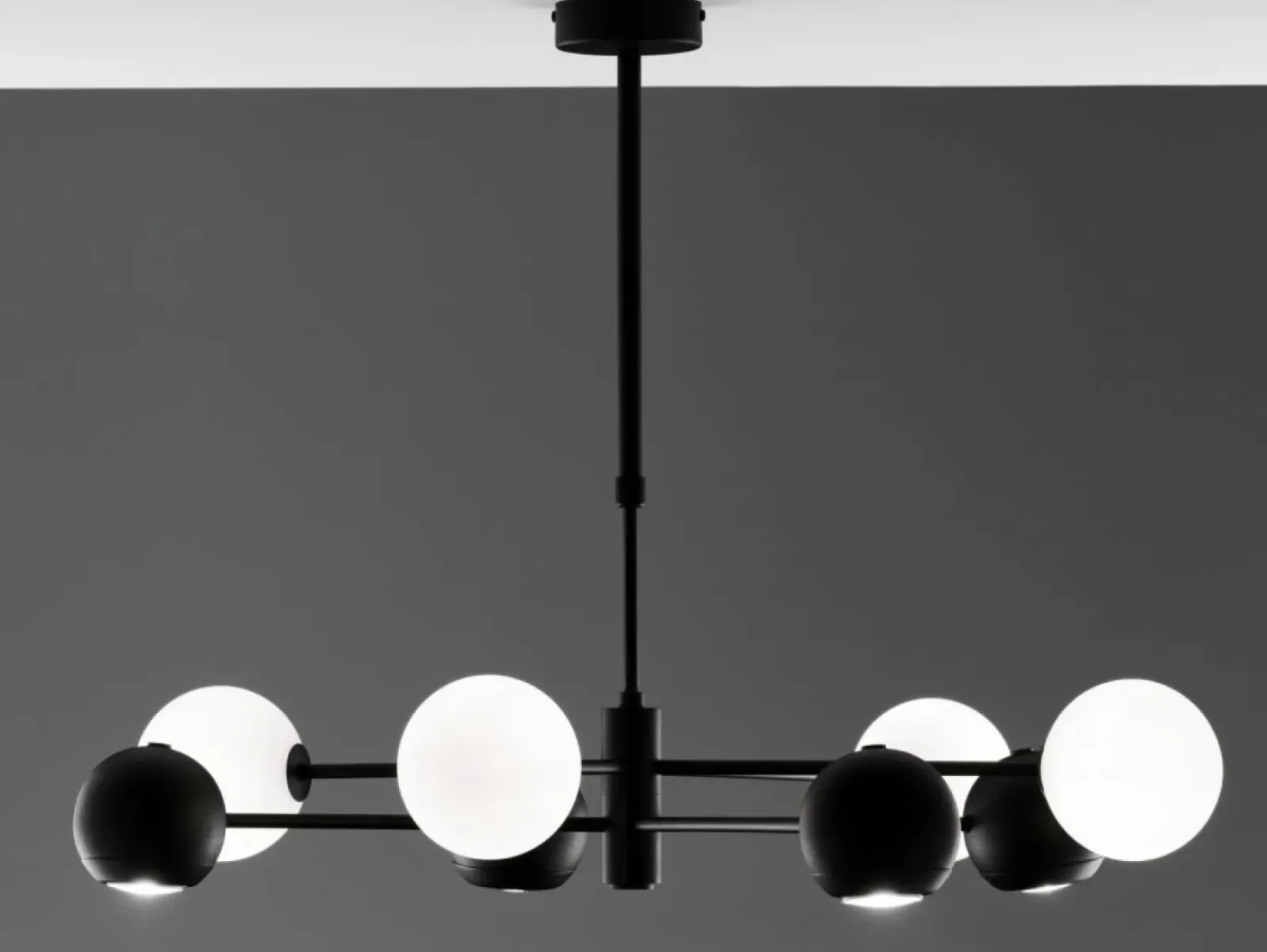 Sklep Kaja Nowoczesna lampa z kulistymi kloszami JUP 1998 MO8 CZ BI MOKA | Kaja Discount
