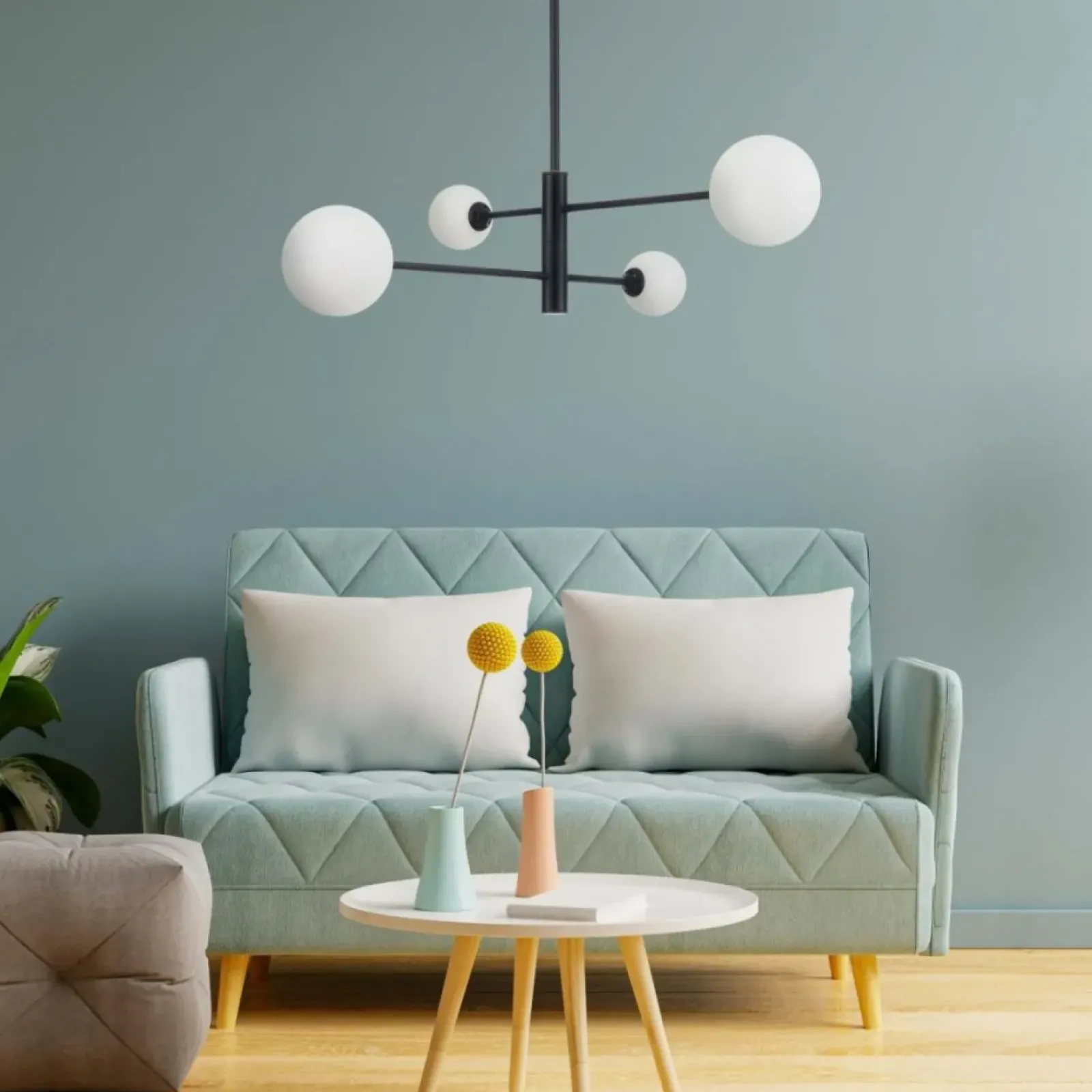 Sklep Kaja Nowoczesna lampa z obrotowymi ramionami LP-002/4P BK z serii DORADO Outlet
