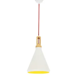 Sklep Kaja Nowoczesna lampa z żółtym środkiem 31-37695 ROBINSON | Kaja biały Cheap