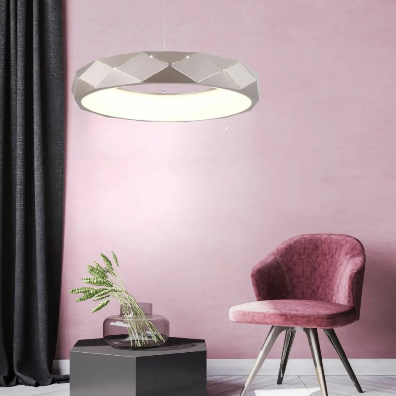 Sklep Kaja Nowoczesna, ledowa lampa do salonu LP-8069/1P LED GD z serii REUS New