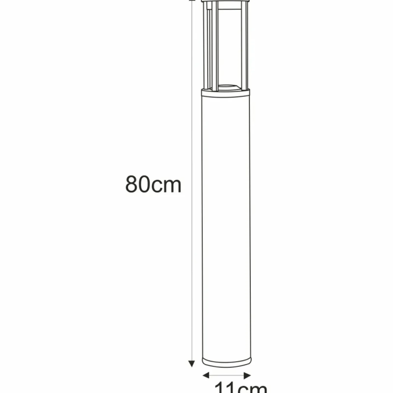 Sklep Kaja Nowoczesna, ledowa lampa ogrodowa K-8139 80cm UBBE | Kaja Oświetlenie* Lampy Ogrodowe Stojące|Lampy Ogrodowe Stojące