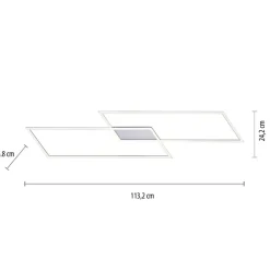 Sklep Kaja Nowoczesna, ledowa lampa sufitowa 8194-55 z serii INIGO | Kaja* Plafony Nowoczesne|Lampy Led
