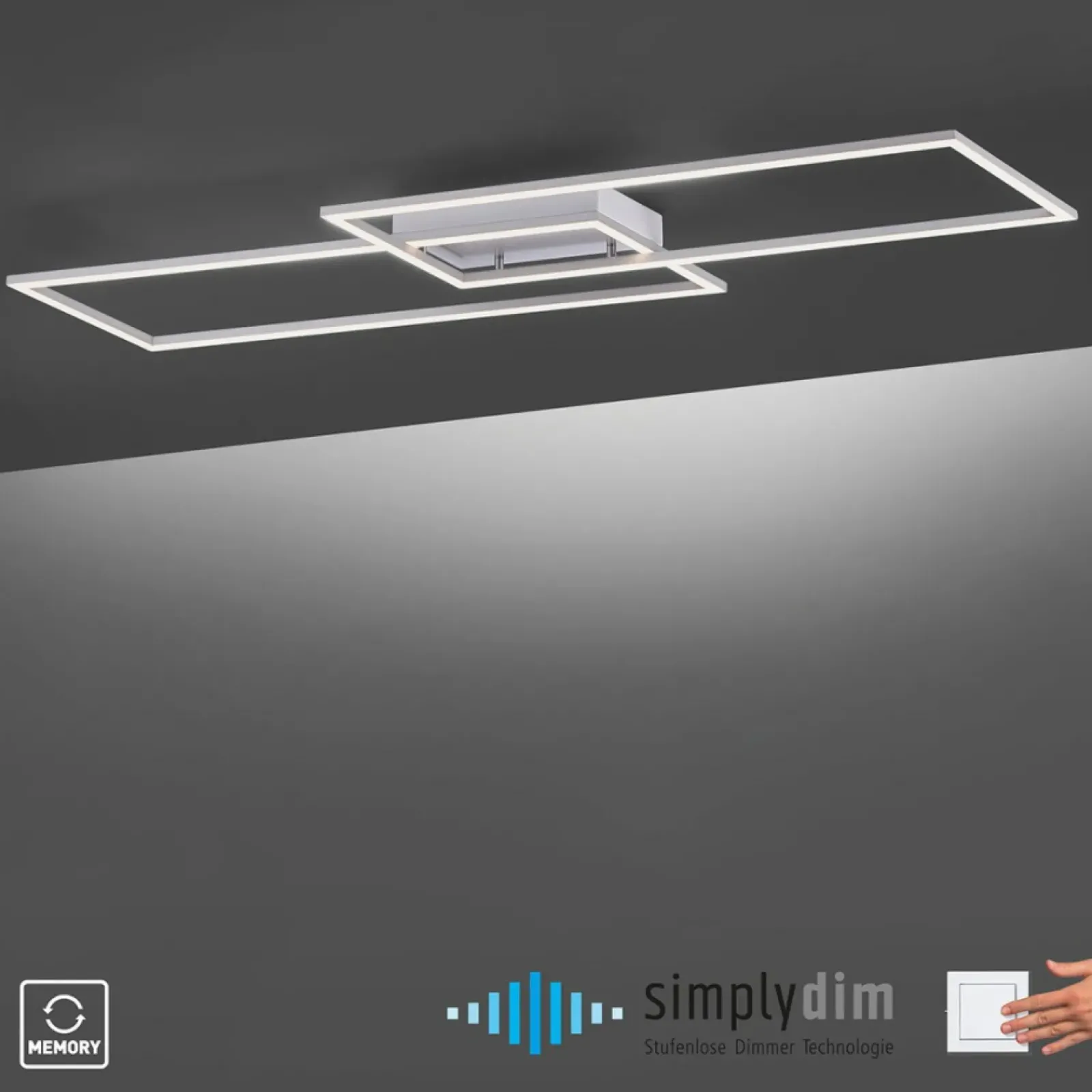 Sklep Kaja Nowoczesna, ledowa lampa sufitowa 8194-55 z serii INIGO | Kaja* Plafony Nowoczesne|Lampy Led